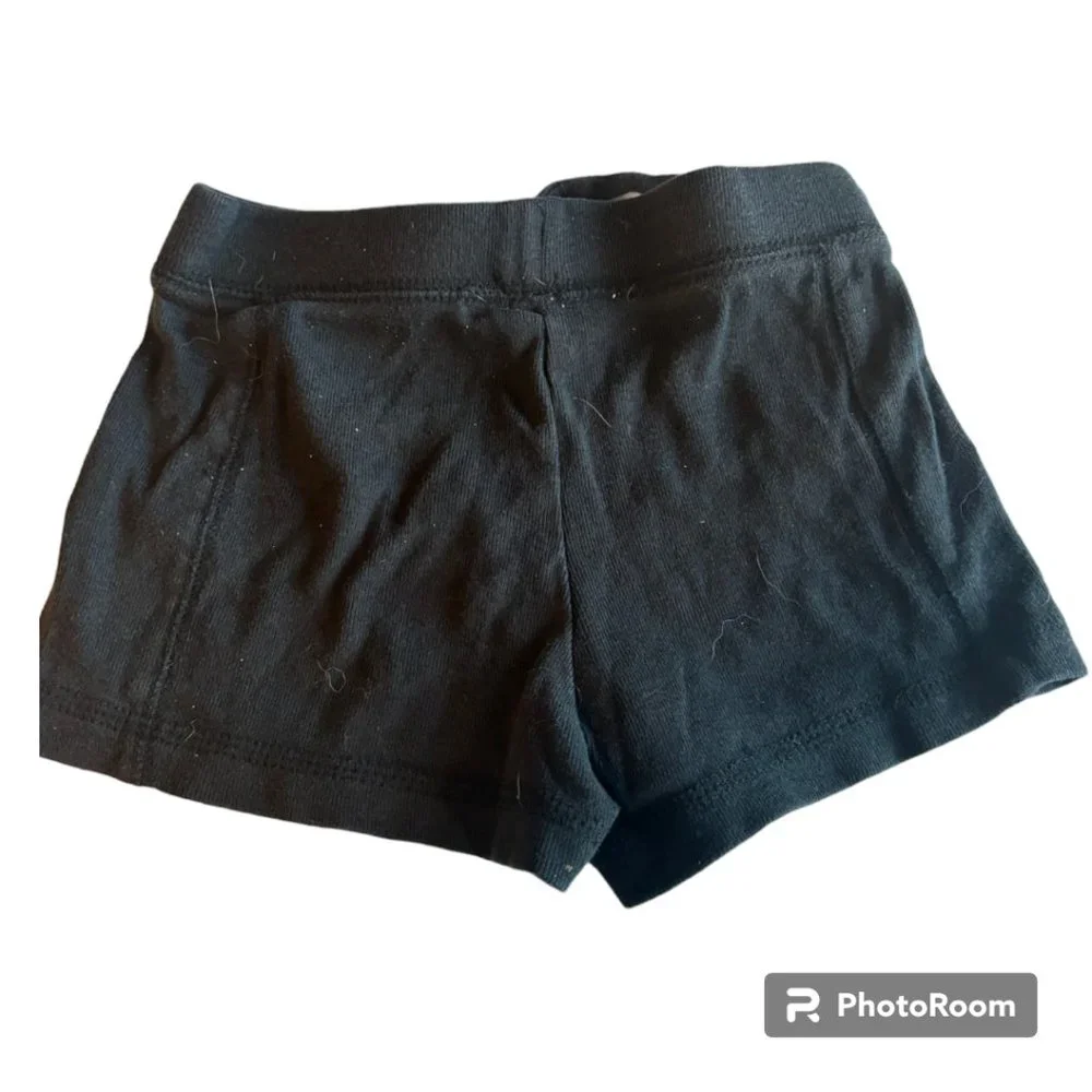 Old Navy black shorts 100% Cotton 2T‎